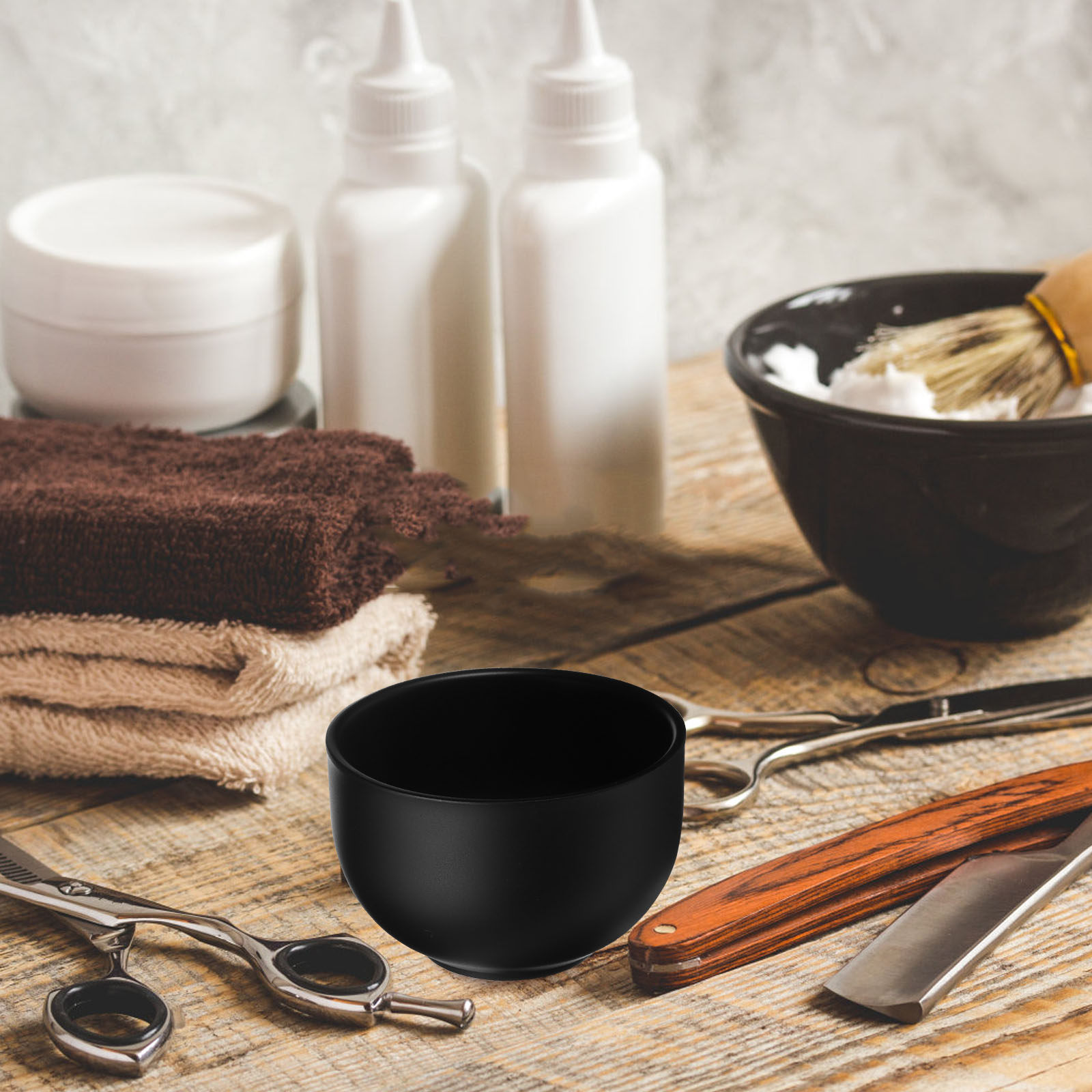 Shaving Cream - Tigela de barbear em aço inoxidável