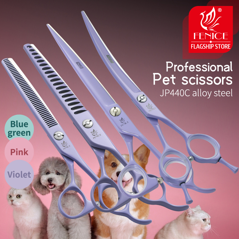 Grooming Scissors - Fenice profissional 6.5/7 Polegada jp440c macaron