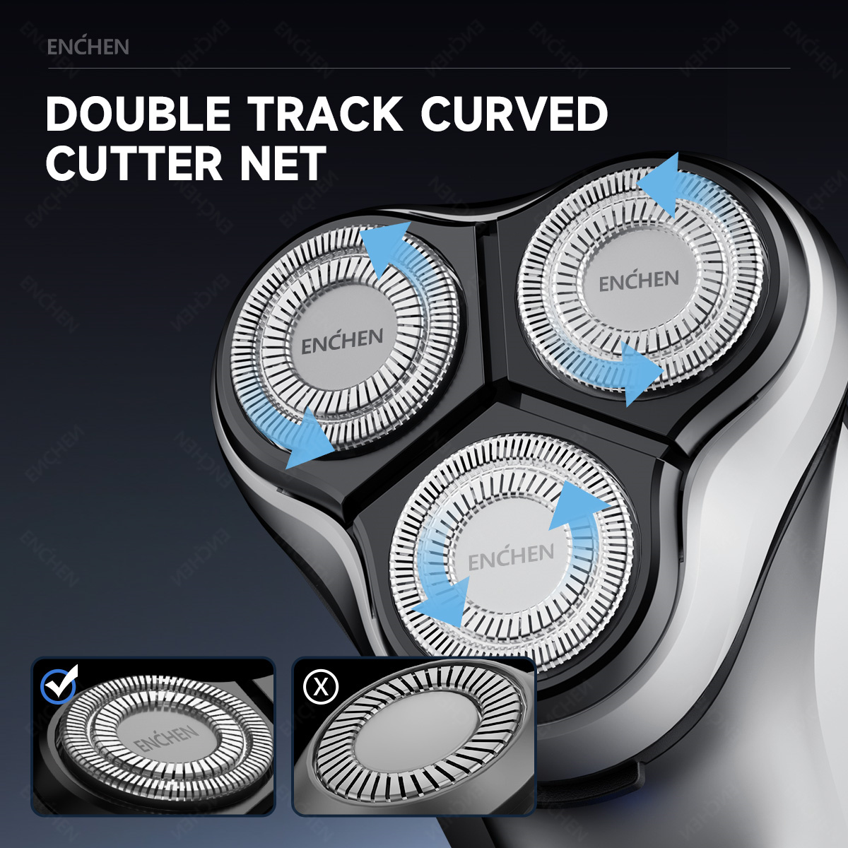 ENCHEN Blackstone Substituição - Electric Razor avaliação e preço